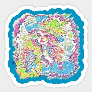 Fantasy Victorian girl Sticker